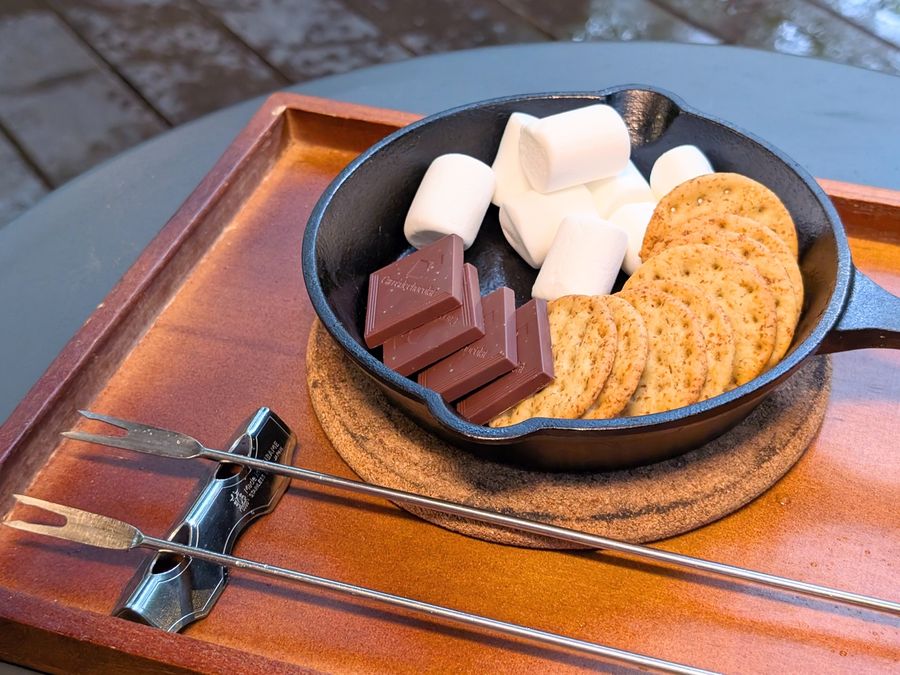 マシュマロとチョコレートのスモアセット